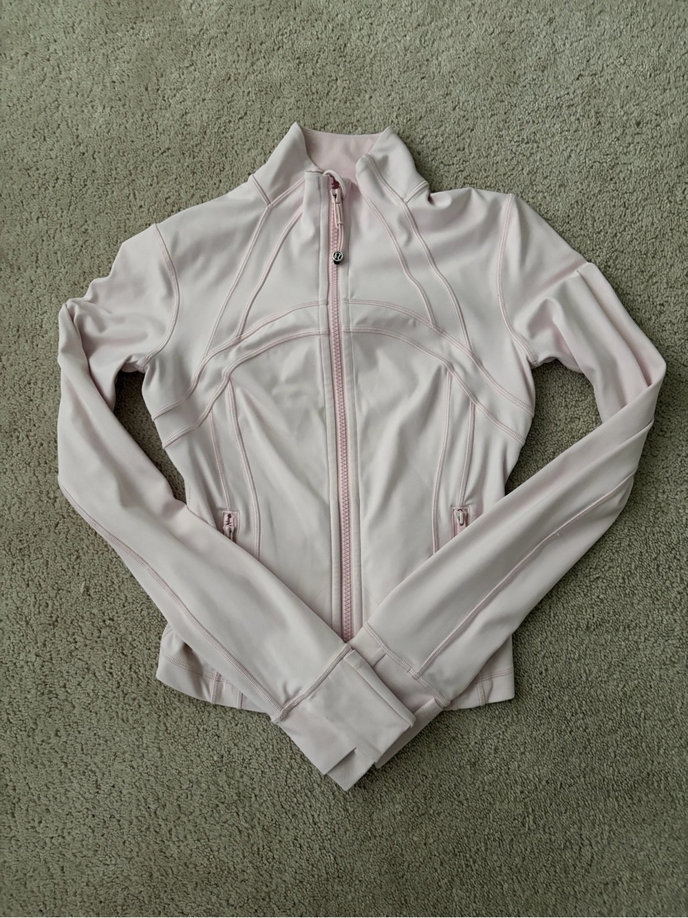 lululemon athletica Pale Pink Zip-Up Bomber Jacket